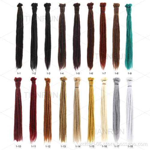 20 inch Locs Crochet Pre looped Synthetic Crochet Braiding Hair for Women